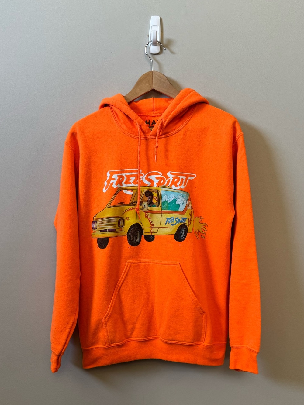 Khalid 2019 free spirit tour bright orange pullover concert hoodie